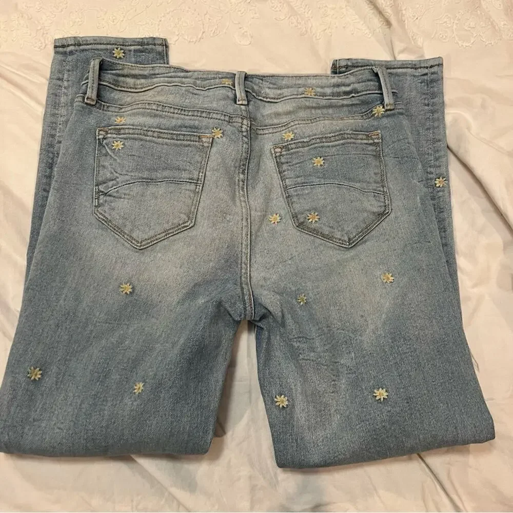 Driftwood Gizelle Embroidered Daisy Jean size 26/27